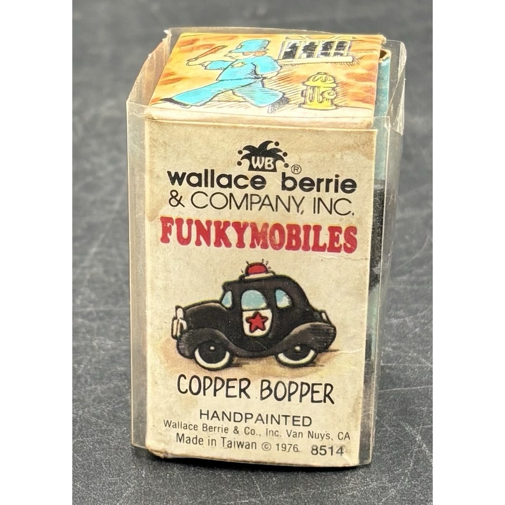 Vtg Wallace Berrie & Co Funkymobiles Copper Bopper 1976 w/original box